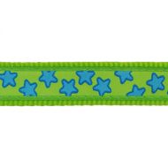 Obojek RD 20 mm x 30-47 cm - Stars Turquoise