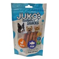 JUKO Snacks Duck, cod & vegetable Strips 70 g