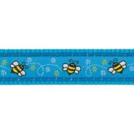 Obojek RD 15 mm x 24-37 cm - Bumble Bee Turquoise