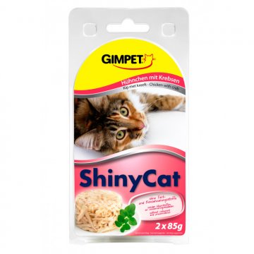 ShinyCat kuře & krab 2x70g (16x)