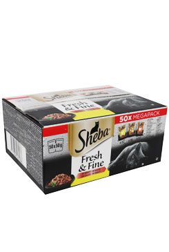 Sheba kapsa Fresh&Fine drůbeží výběr 50x50g