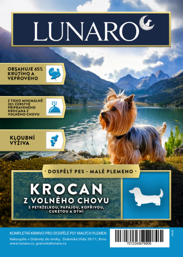 Lunaro Golden Gobbler Adult small breed 2kg - Krocan s batáty