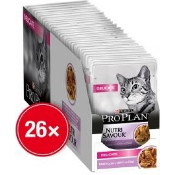 ProPlan Cat kapsička Delicate Turkey 26 x 85g