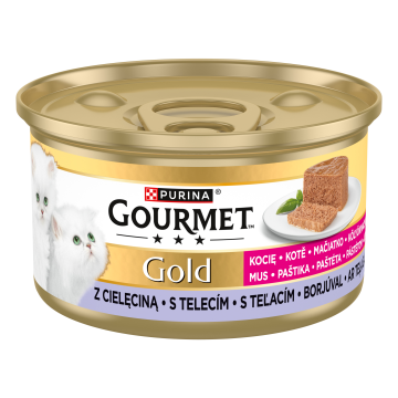 Gourmet Gold Kitten s telecím 85g