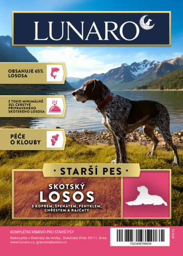 Lunaro Scotish River Senior 2kg - Losos s batáty