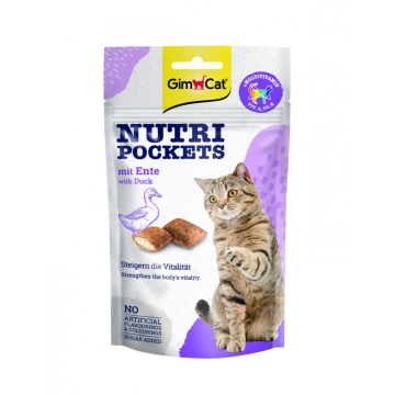 GIMCAT Nutri Pockets s kachnou 60 g