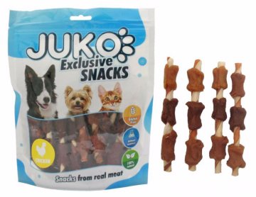 JUKO Snacks Chicken, Duck & Liver Wrap rawhide 250 g