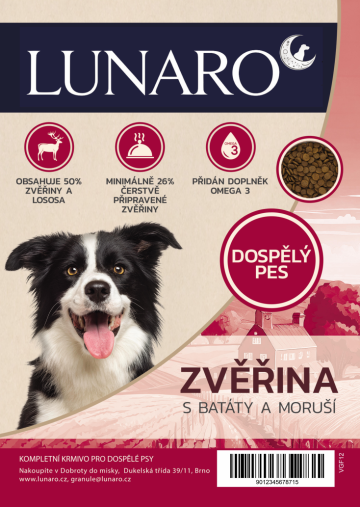 Lunaro Hubert's Gift Adult 2kg - Zvěřina s batáty