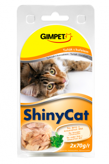 ShinyCat tuňák kuřecí 2x70g (8x)