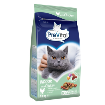 PreVital kočka domácí, kuřecí granule 1,4 kg