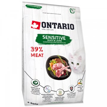 ONTARIO Cat Sensitive / Derma 0,4kg