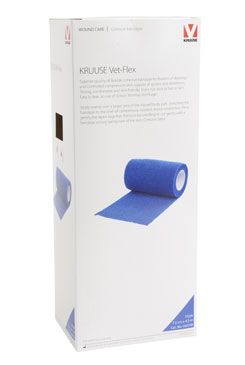 Obinadlo elast. Vet-Flex 7,5cm x 4,5m modr Kruuse 10ks