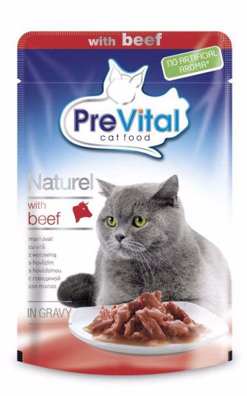 PreVital Naturel hovězí, kapsa 85 g