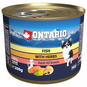 Konzerva ONTARIO Dog Mini Multi Fish and Salmon Oil 200g