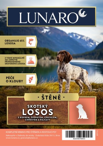 Lunaro Scotish River Puppy 12kg - Losos s batáty