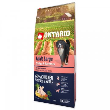 ONTARIO Dog Adult Large Chicken & Potatoes & Herbs 12kg