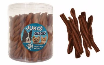 Jerky tyčka kroucená kuřecí JUKO Snacks (50 ks)