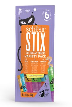 Schesir Cat pochoutka Stix Liquid Snack Variety 6x15g