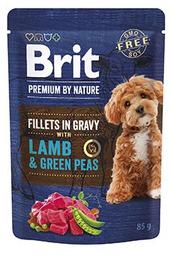 Brit Premium Dog Fillets Gravy Lamb&Green Peas 85g