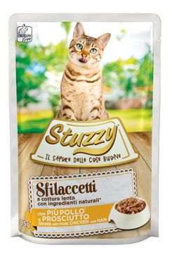 Stuzzy Cat kapsa Adult šunka 85G