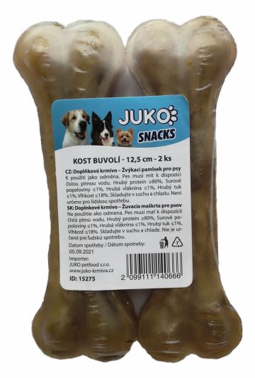 Kost buvolí JUKO Snacks 12,5 cm (2 ks) PRODEJ PO BALENÍ (5 ks)