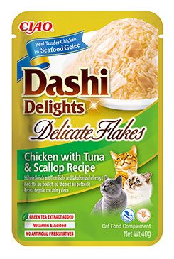 Churu Cat Dashi Delights Deli Flakes Chick&Tun&Scal40g