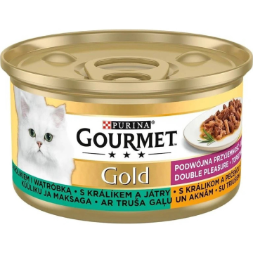 Gourmet Gold konzerva králík a játra 85g