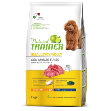 TRAINER Natural Small&Toy Adult Hovězí a rýže 2kg