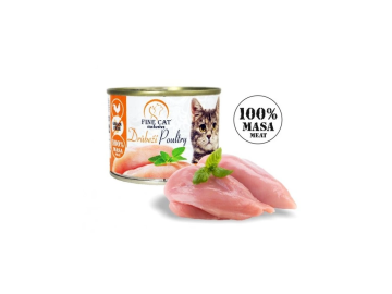 Fine Cat EXCLUSIVE konzerva pro kočky drůbeží 100% masa 200g