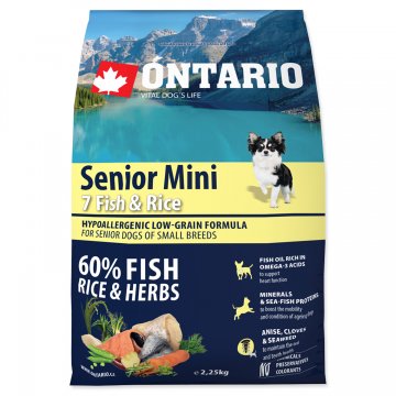 ONTARIO Senior Mini Fish & Rice 2,25kg