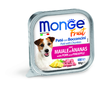 MONGE FRUIT Dog Vepřové s ananasem 100g/32ks