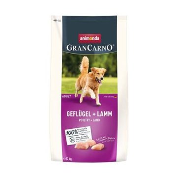 GranCarno Dog DryFood Adult s drůbežím a jehněčím masem, 12kg