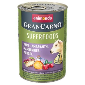 GRANCARNO Superfoods jehněčí,amarant,brusinky,los.olej 400 g