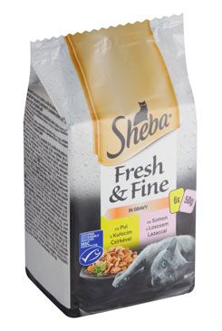 Sheba kapsa Fresh&Fine kuře a losos 6x50g