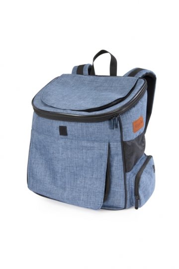 BATOH DENIM NA MAZLÍČKA 38x25x35 cm 4 kg MODRÁ 