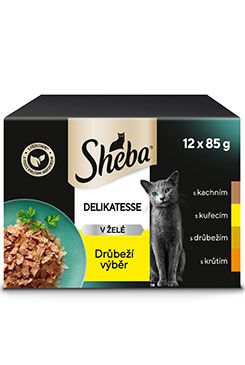 Sheba kapsa Drůbeží výběr v želé 12x85g