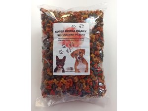 Kostičky MINI MIX 6 druhů 2,5kg sáček - poloměkký pamlsek