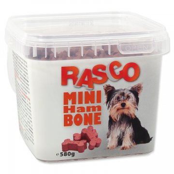 Pochoutka RASCO Dog mini kosti šunkové 580g