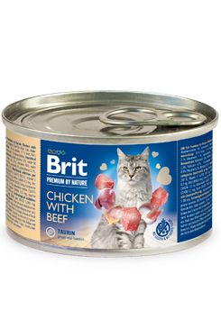 Brit Premium Cat by Nature konz Chicken&Beef 200g