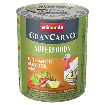 GRANCARNO Superfoods krůta,mangold,šípky,lněný olej 800 g pro psy