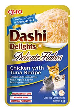 Churu Cat Dashi Delights Deli Flakes Chick&Tuna 40g