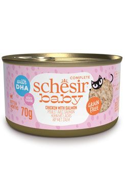 Schesir Cat konz. Kitten Wholefood kuře/losos 70g