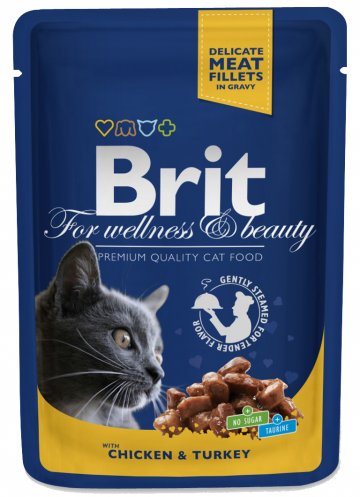 Brit Premium Cat Pouches s krocanem a kuřecím…