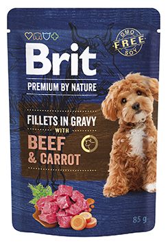 Brit Premium Dog Fillets Gravy Beef&Carrot 85g